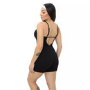 Macaquinho Longo Canelado Alcinha Feminino Roupa Academia Fitness Esportivo