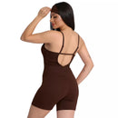 Macaquinho Com Faixa Academia Feminino Suplex Roupa Macacão Fitness Treino Esporte Confortável Zero Transparência