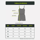 Macaquinho Longo Canelado Alcinha Feminino Roupa Academia Fitness Esportivo