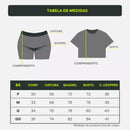 Conjunto Canelado Cropped e Short Feminino Roupa Academia Fitness Esportivo Treino